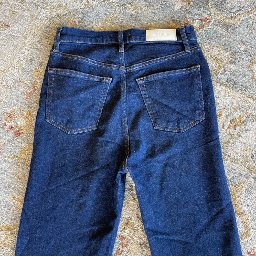 Re/Done Ultra High Rise Blue Denim Jeans